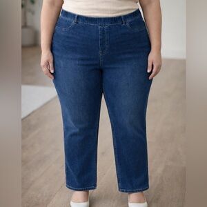 Soft Surroundings Pull On Straight Jeans 2X
